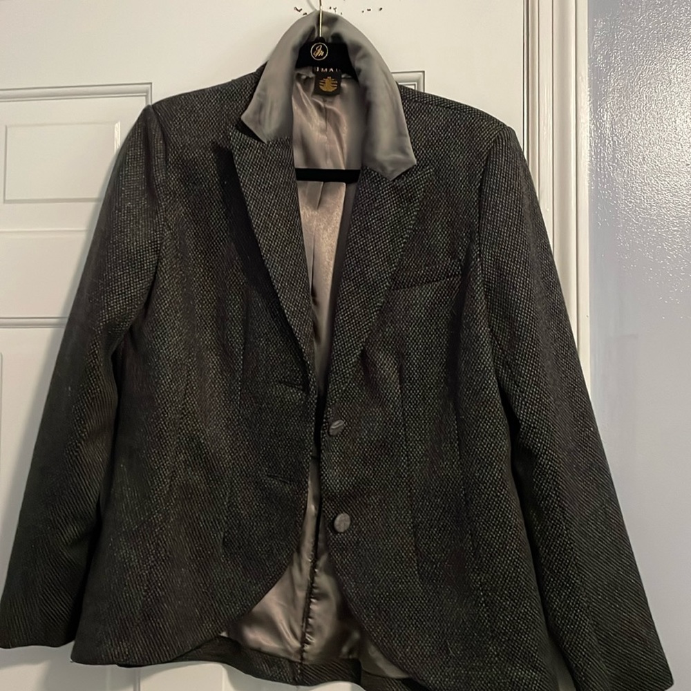 Iman tweed blazer. Size medium - Picture 1 of 6